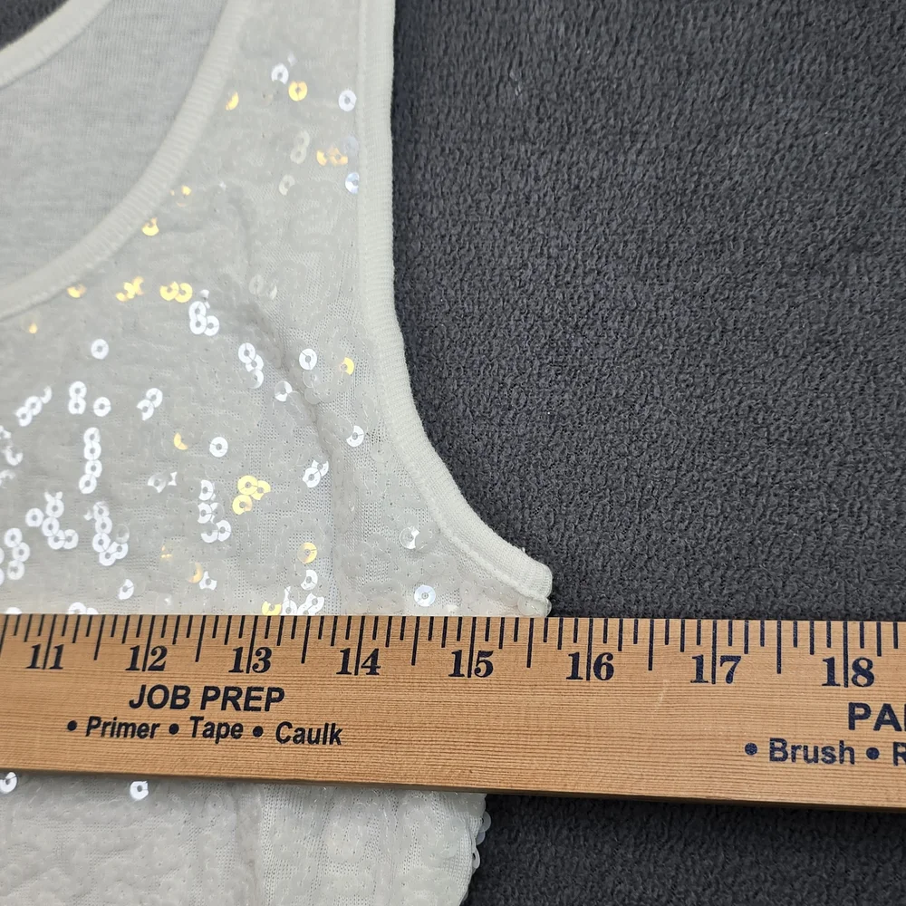 Old Navy Sparkling Silver Tank Top